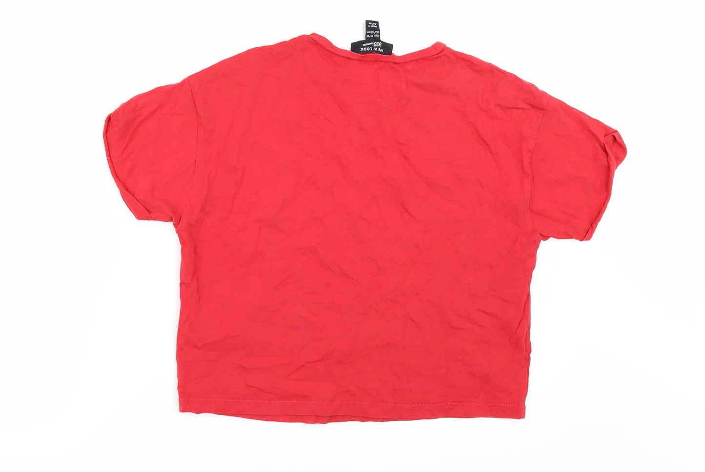New Look Girls Red   Basic T-Shirt Size 12-13 Years