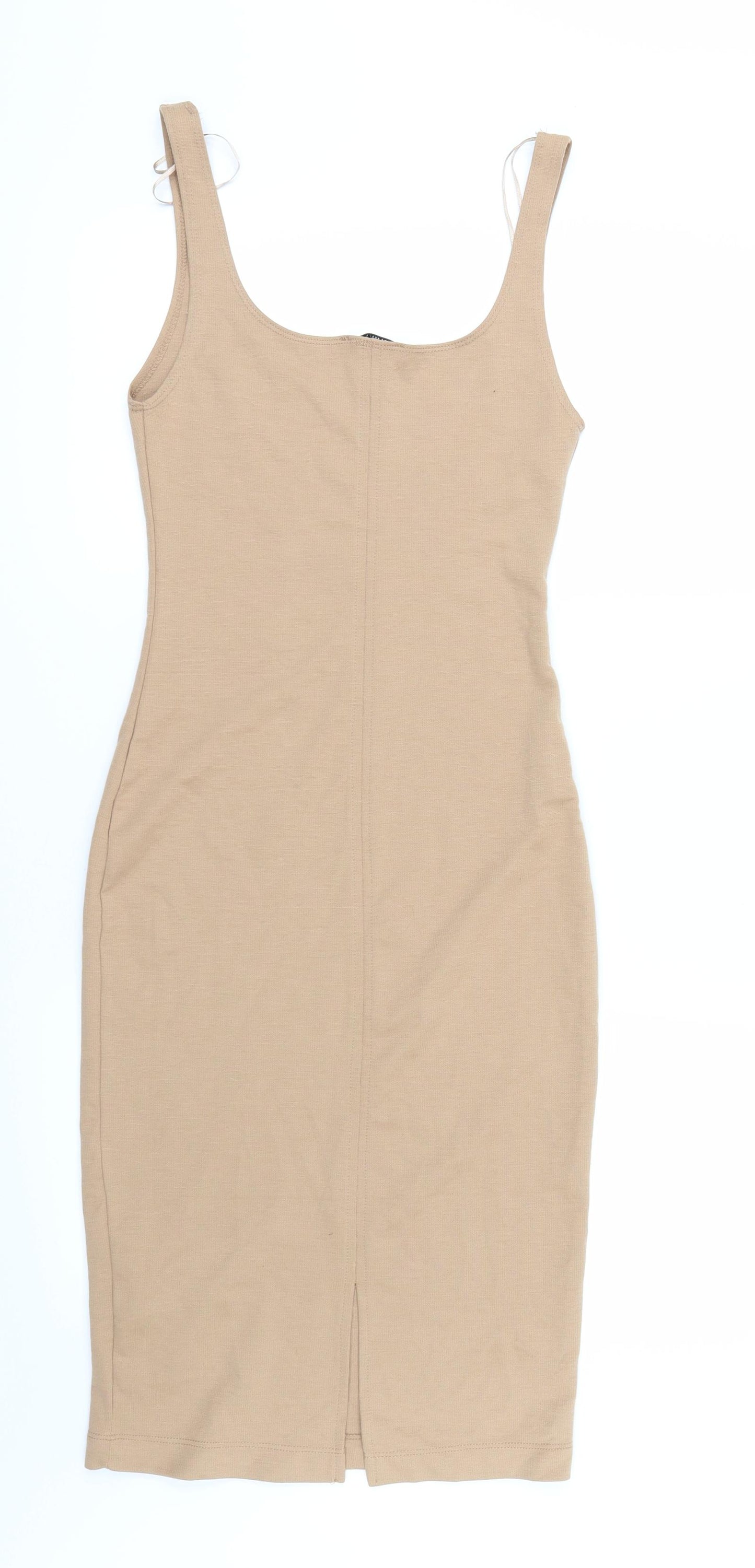 Zara Womens Beige   Bodycon  Size S