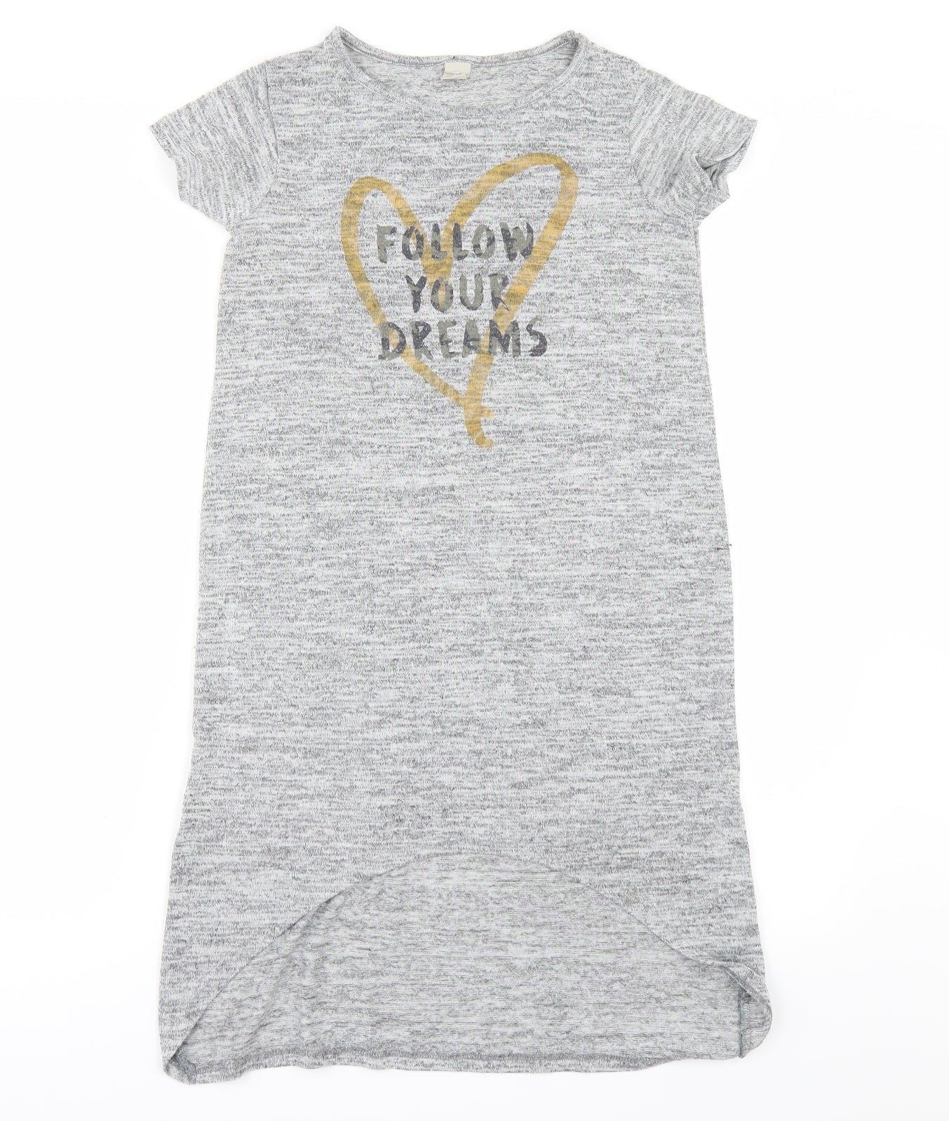 TU Girls Grey   Basic T-Shirt Size 10-11 Years