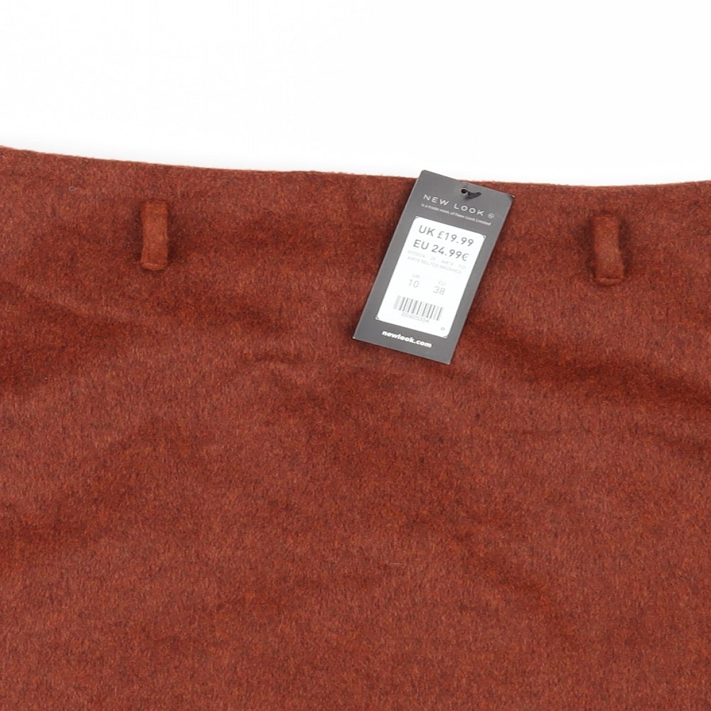 New Look Womens Orange   Mini Skirt Size 10