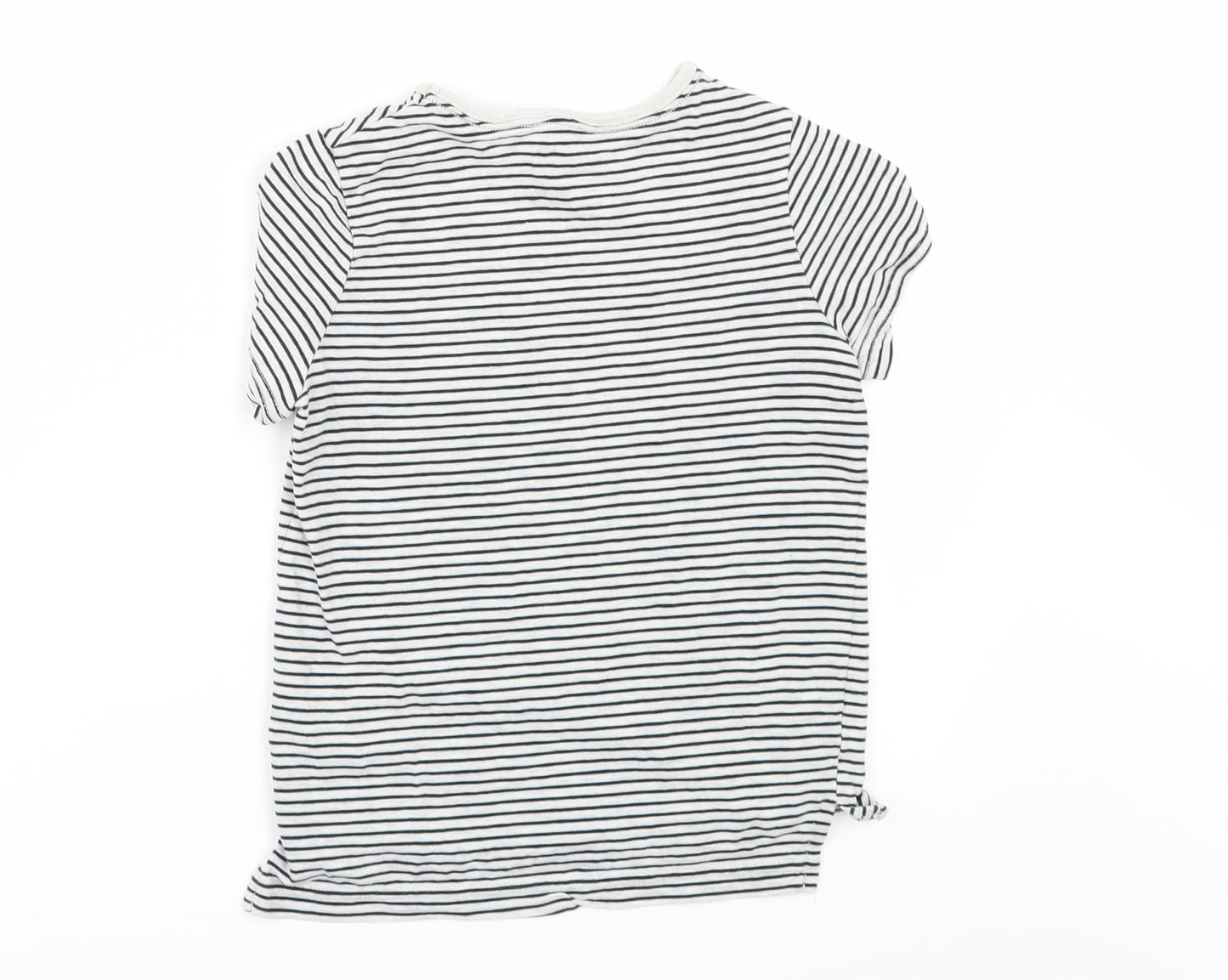 TU Boys Grey Striped  Basic T-Shirt Size 5 Years
