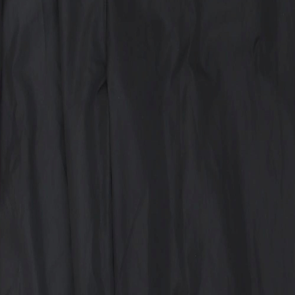PRETTYLITTLETHING Womens Black   Windbreaker Trousers Size 10 L29 in
