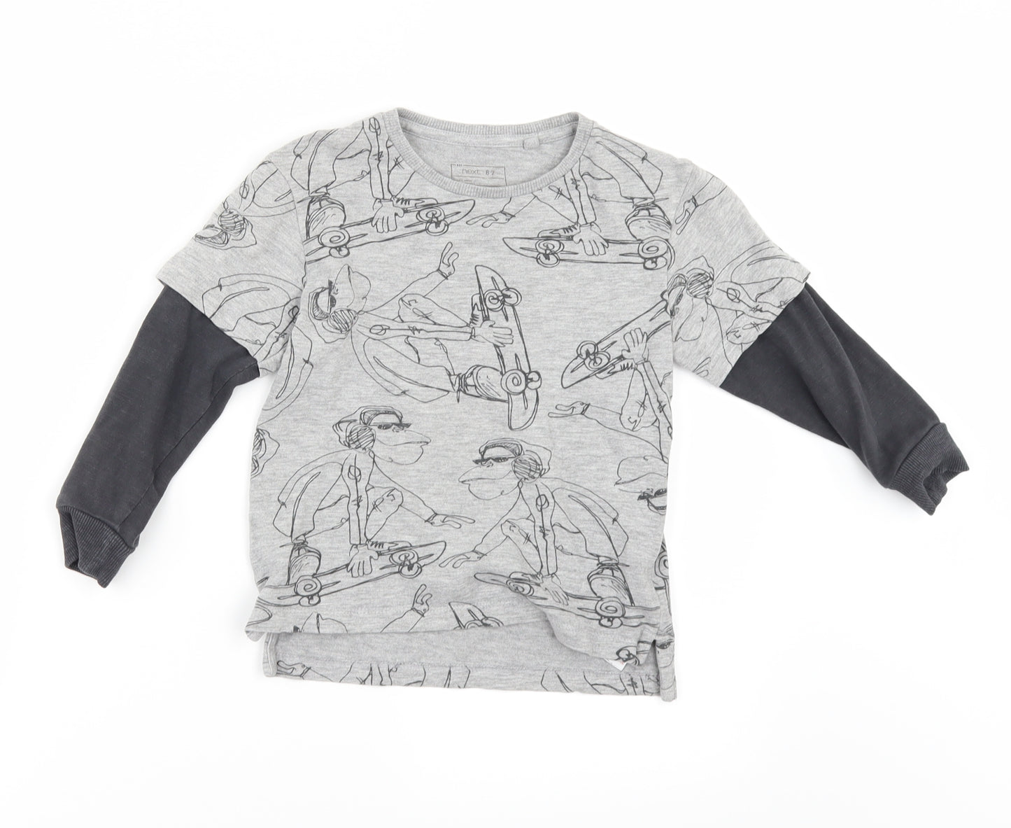 NEXT Boys Grey   Basic T-Shirt Size 4 Years