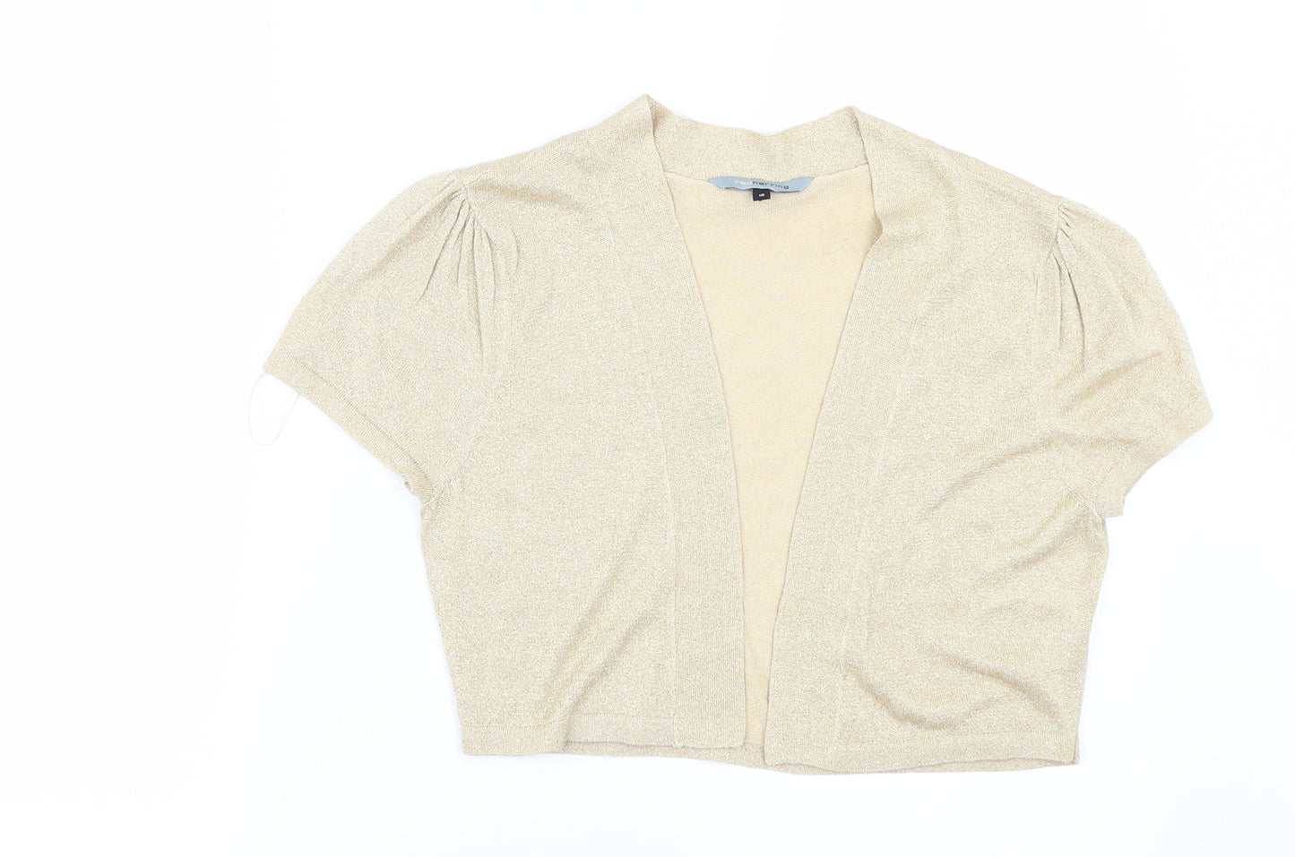Red Herring Womens Gold   Cardigan Jumper Size 10