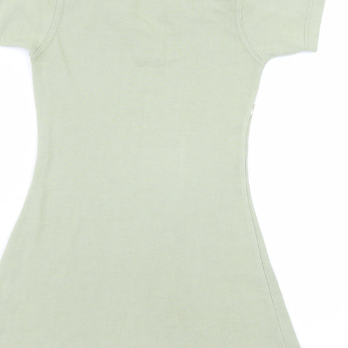 Lilly Girls Green Floral  T-Shirt Dress  Size 3-4 Years