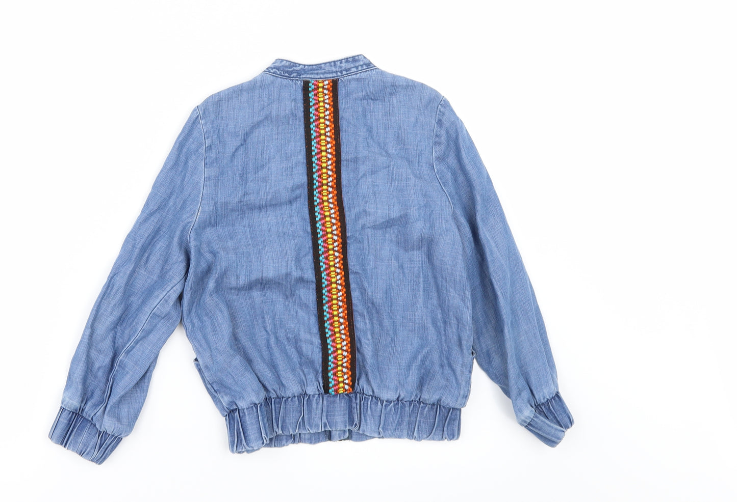 Matalan Girls Blue   Bomber Jacket Jacket Size 7 Years