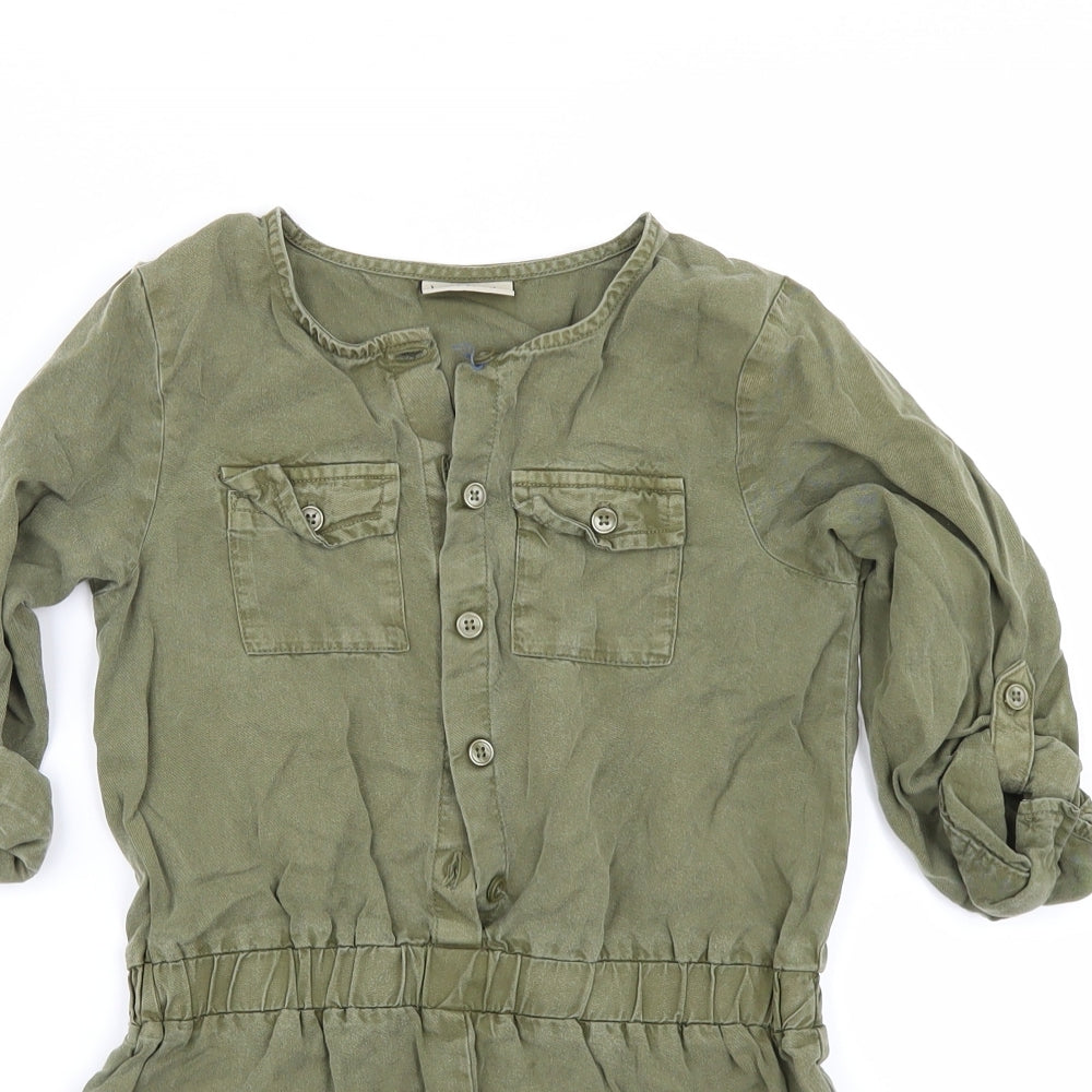 NEXT Girls Green   Playsuit One-Piece Size 7 Years