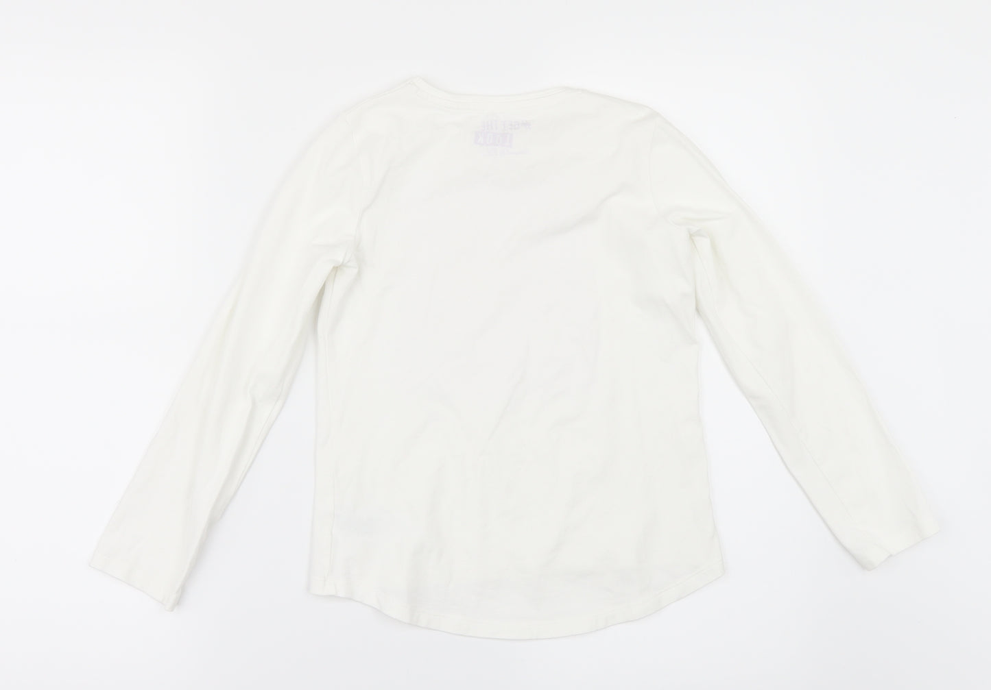 F&F Girls White   Basic T-Shirt Size 8-9 Years