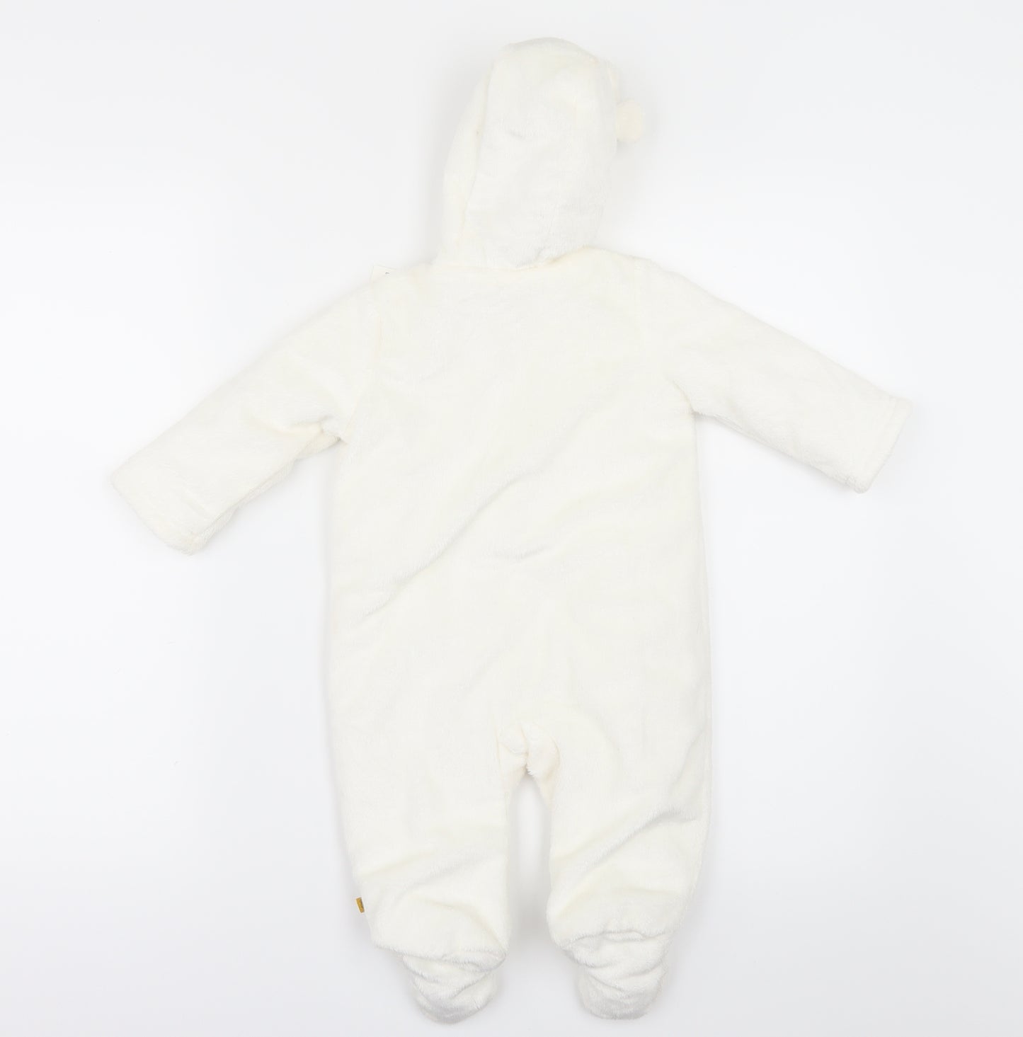 Nutmeg Baby White   Jacket Snowsuit Size 3-6 Months  - Winnie the Pooh