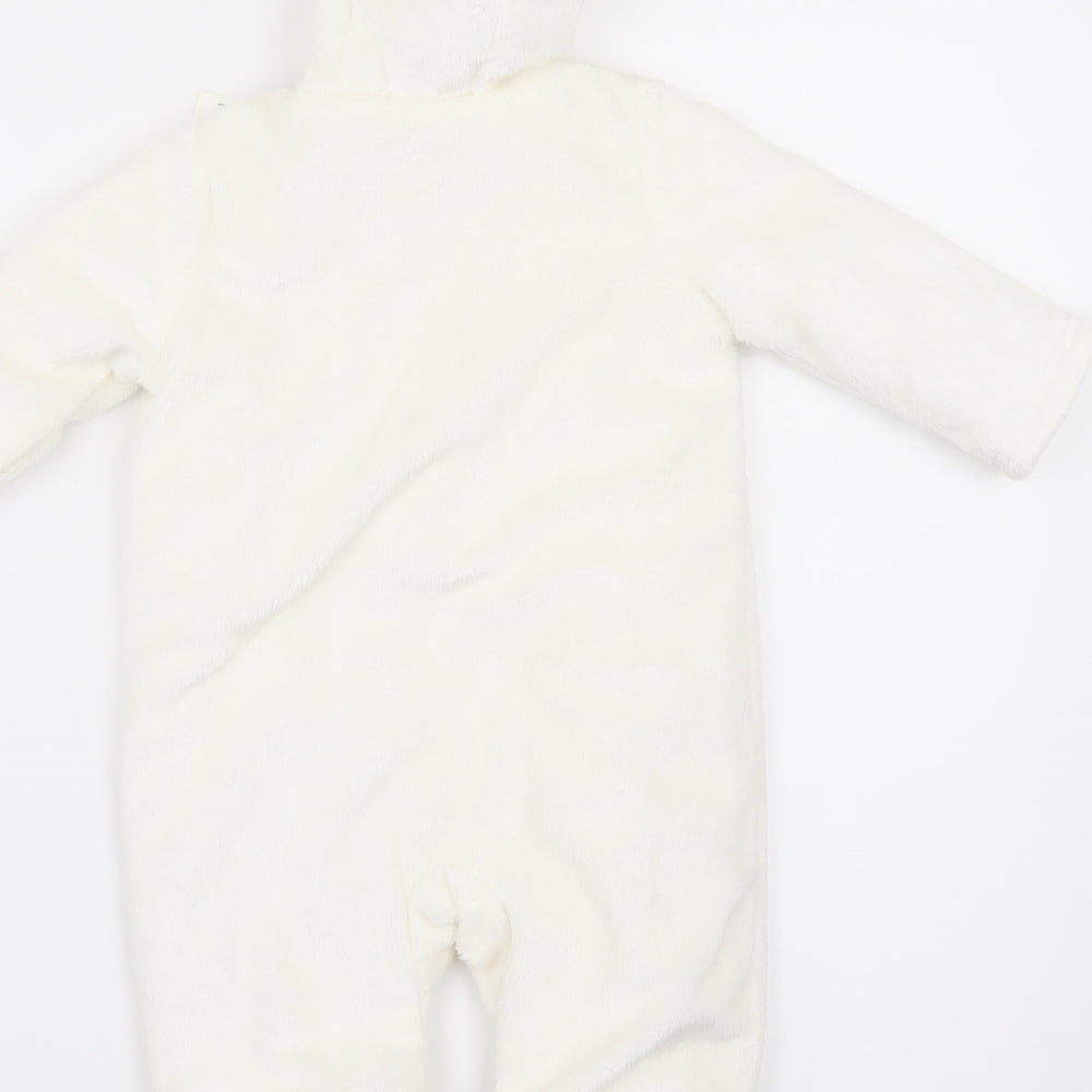 Nutmeg Baby White   Jacket Snowsuit Size 3-6 Months  - Winnie the Pooh