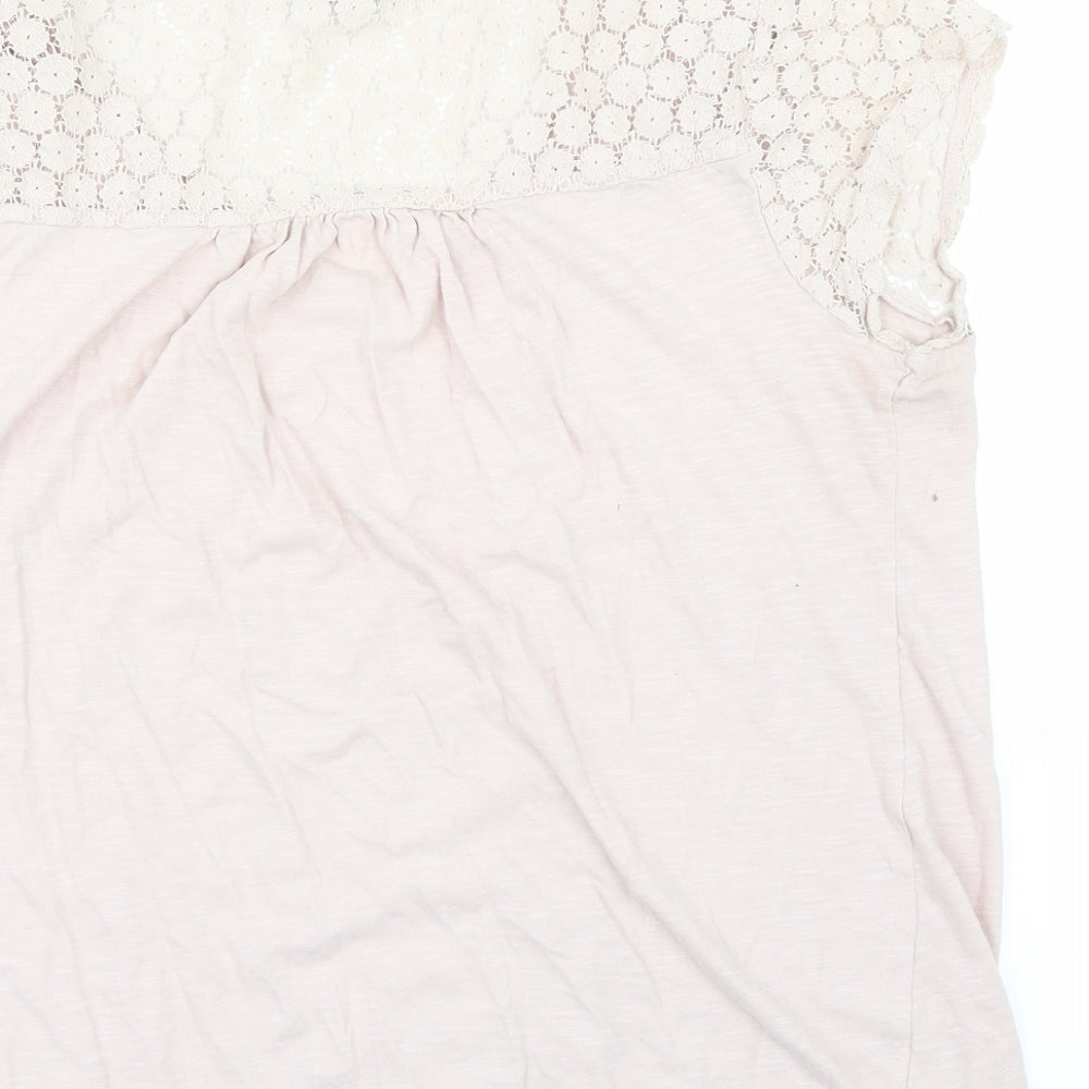 Papaya Womens Pink   Basic T-Shirt Size 14