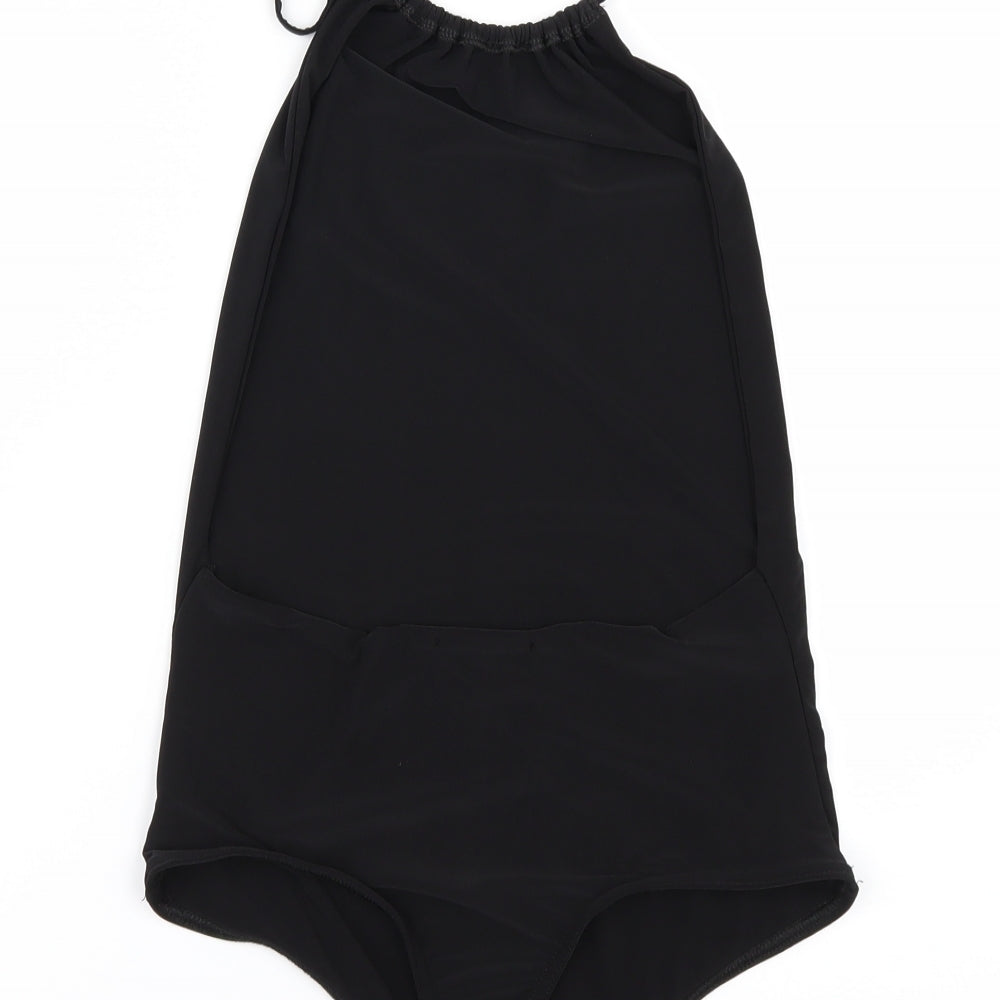 PRETTYLITTLETHING Womens Black   Bodysuit One-Piece Size 8