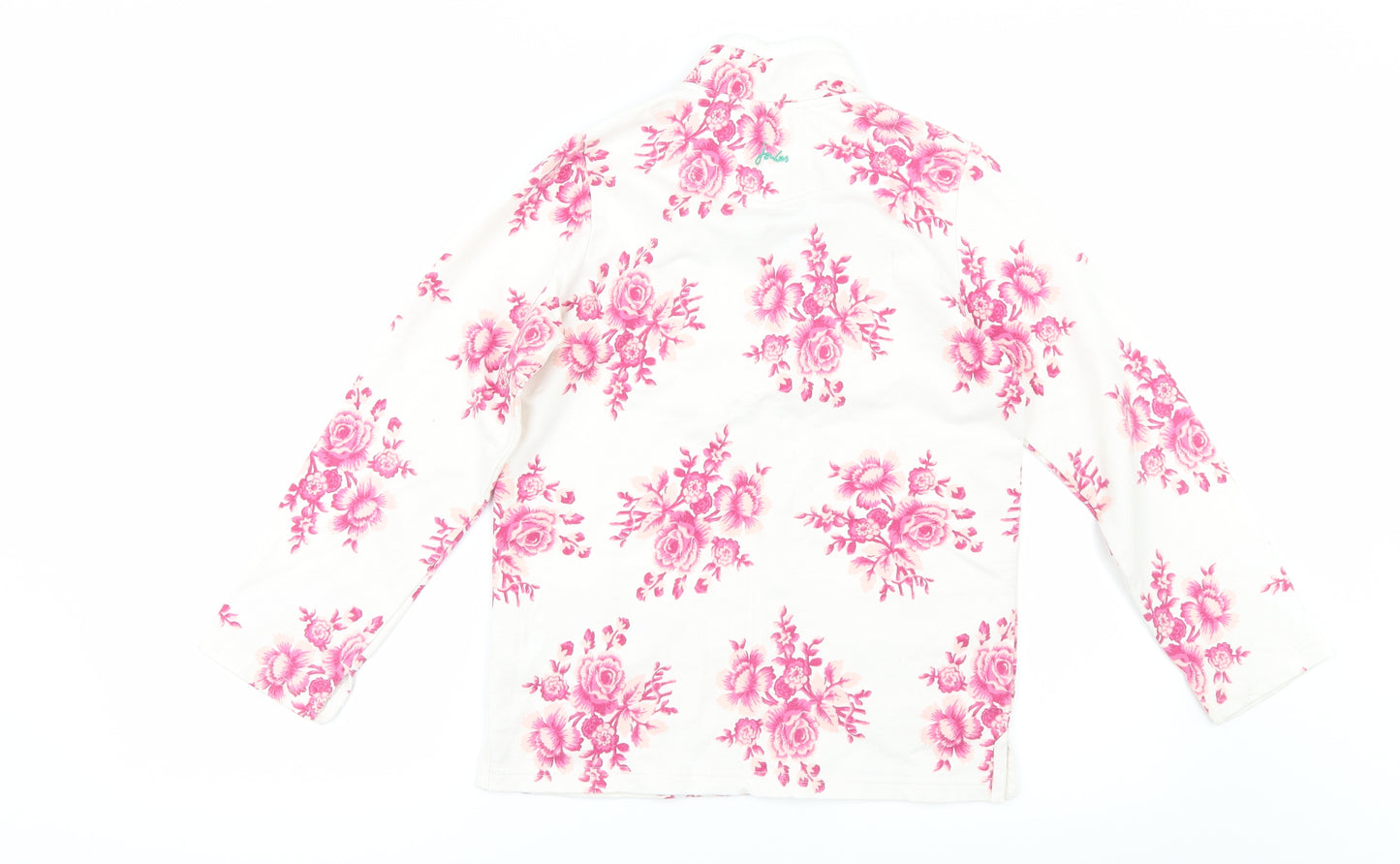 Joules Girls White Floral  Pullover Sweatshirt Size 9-10 Years