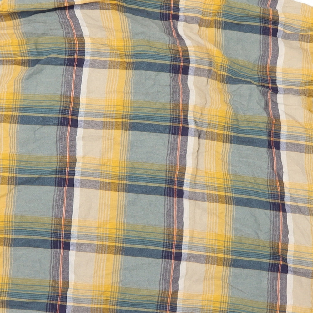 Topshop Womens Multicoloured Check  Tunic Button-Up Size 16