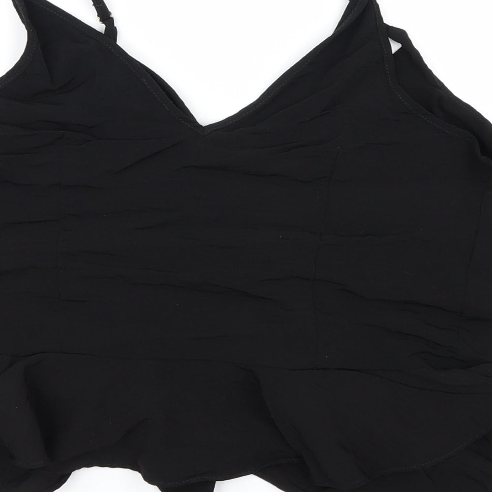 River Island Womens Black   Camisole Button-Up Size 10