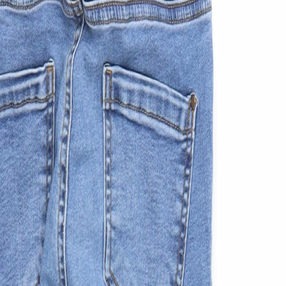 New Look Girls Blue  Denim Dungarees Trousers Size 12 Years