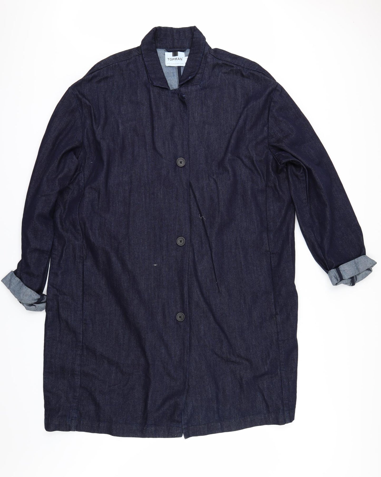 Topman Mens Blue  Denim Jacket  Size 2XL