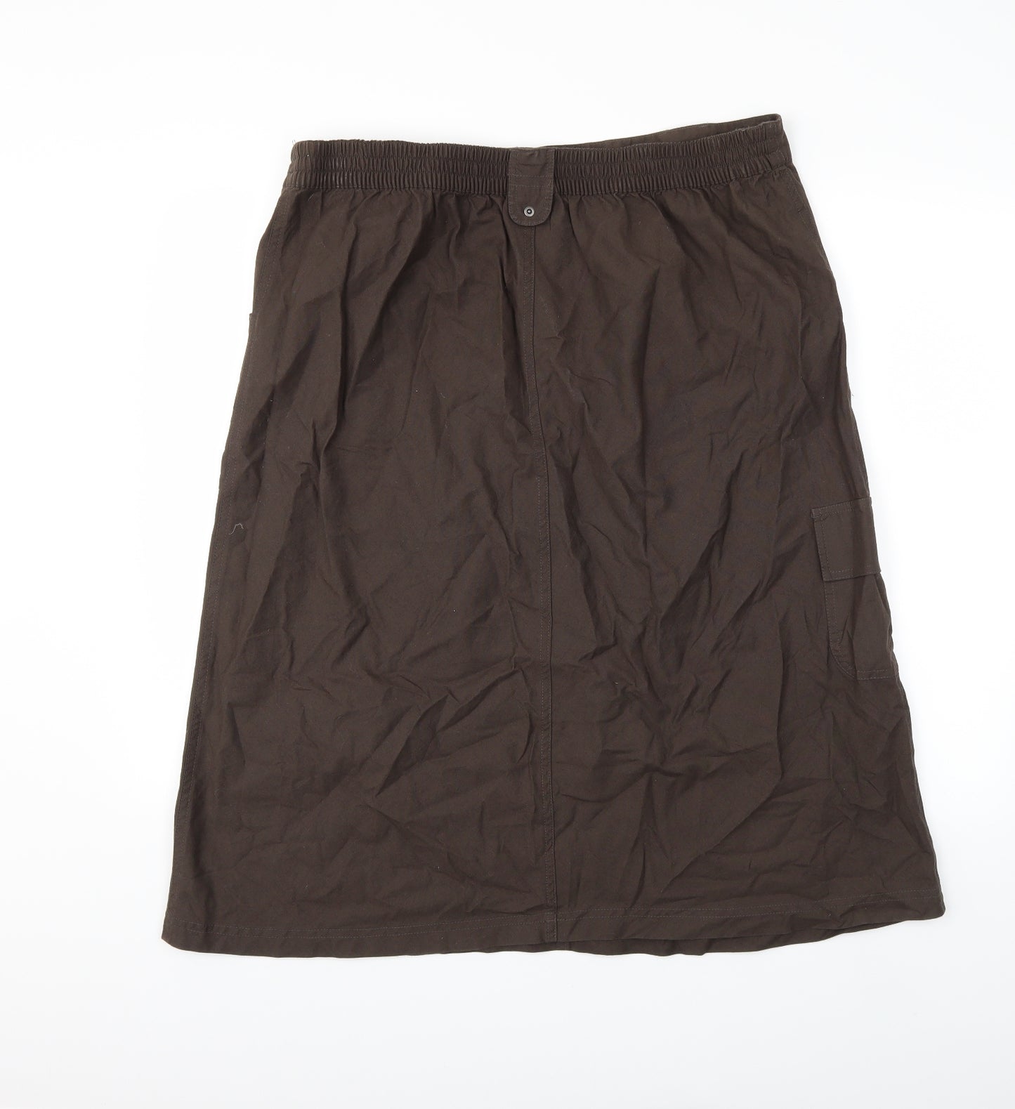 BHS Womens Brown   A-Line Skirt Size 36 in