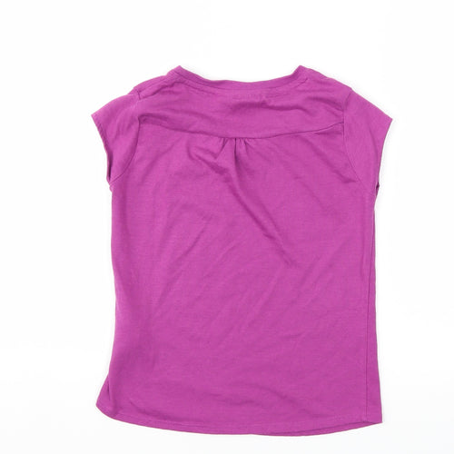 LA Gear Girls Purple   Basic T-Shirt Size 9-10 Years