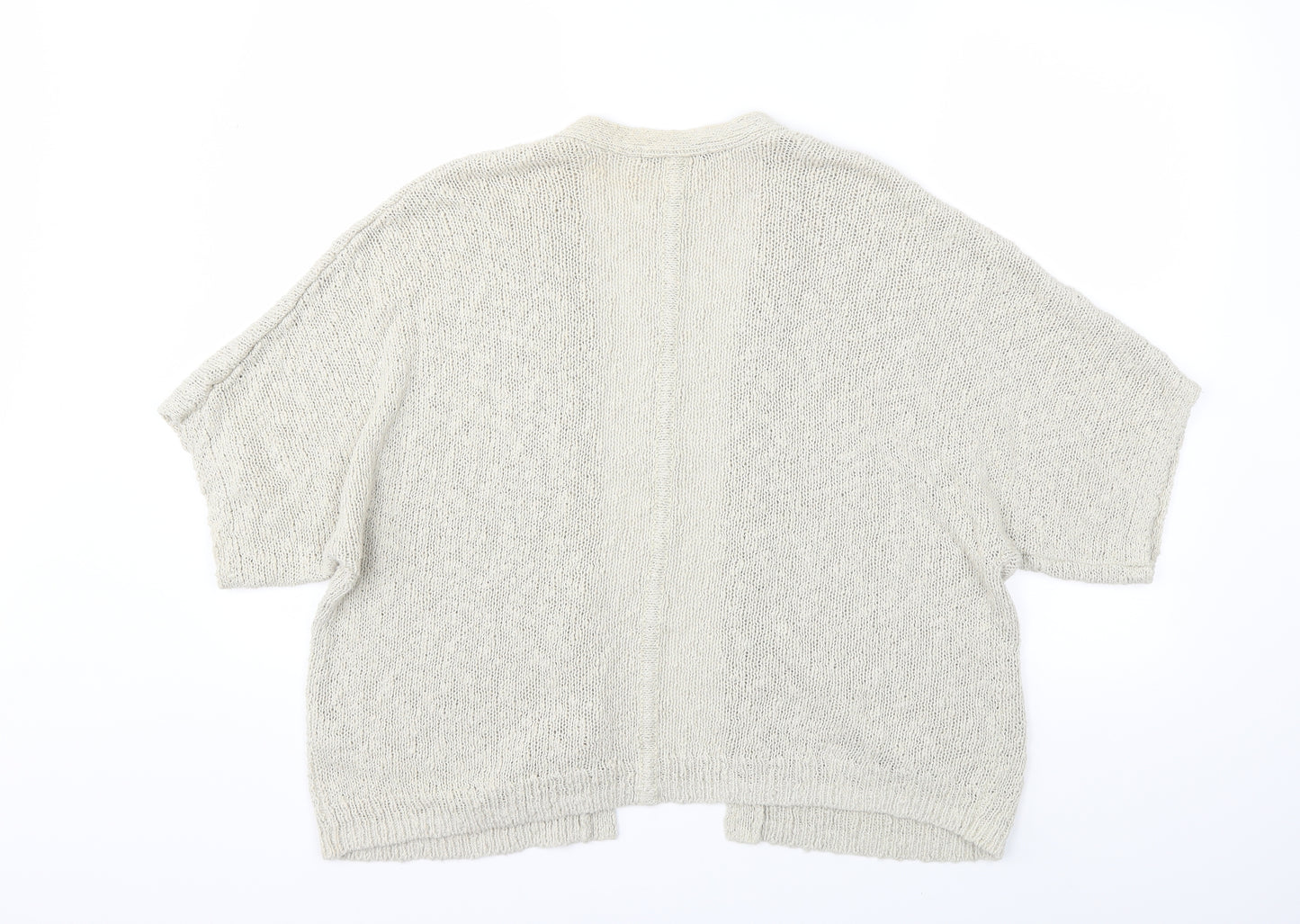 Nutmeg Womens Beige  Knit Cardigan Jumper Size 18