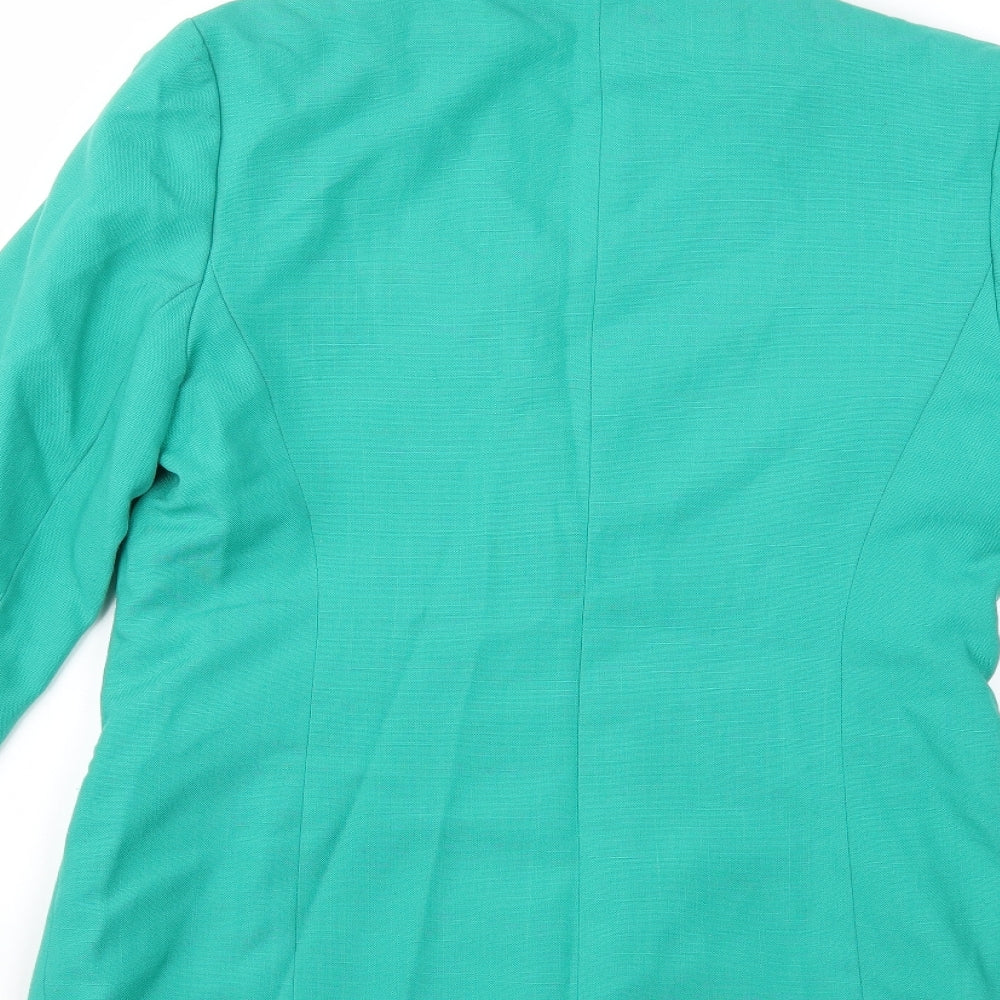 Preworn Womens Green   Jacket Blazer Size 12