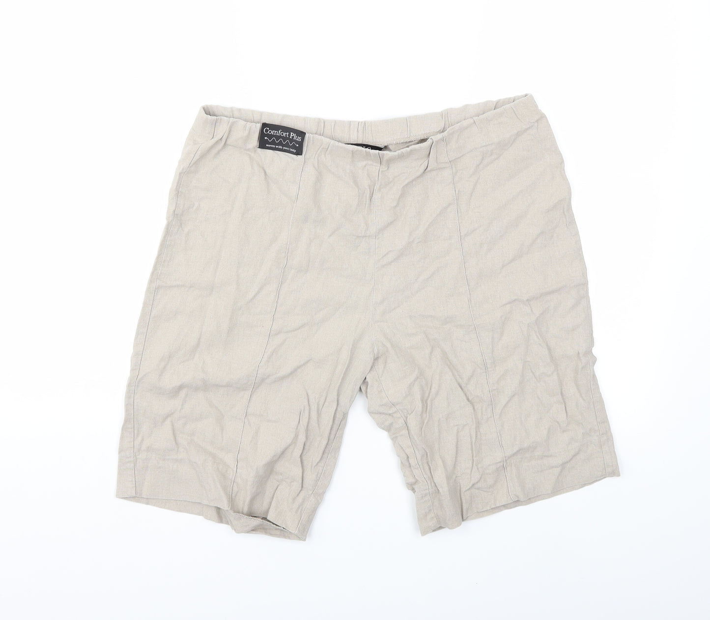 Classic Womens Beige   Chino Shorts Size 14