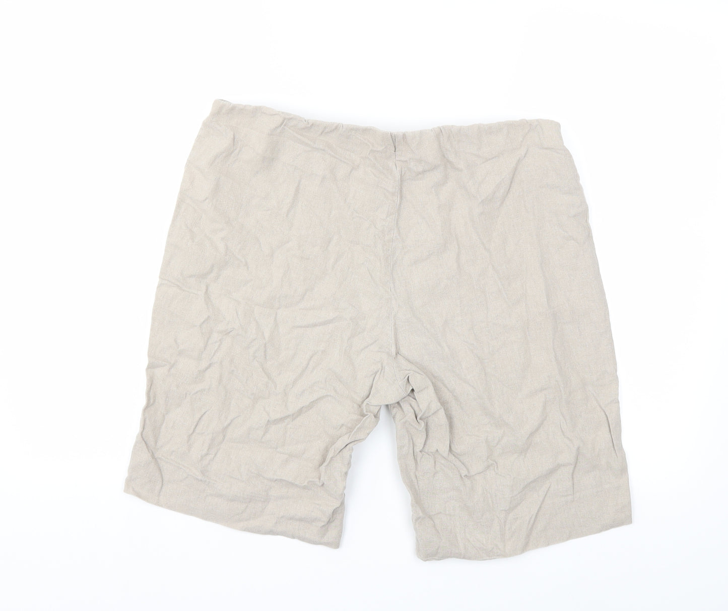 Classic Womens Beige   Chino Shorts Size 14