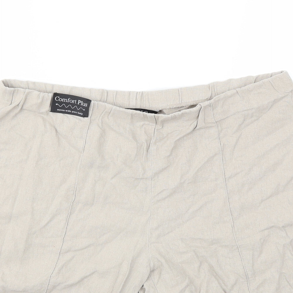 Classic Womens Beige   Chino Shorts Size 14