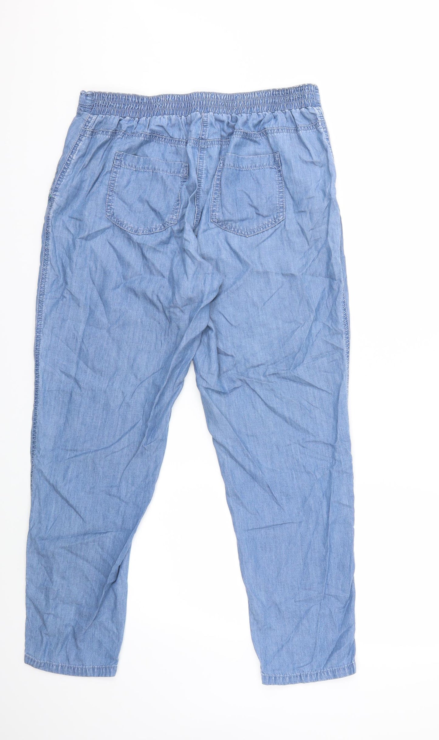 BHS Womens Blue   Trousers  Size 14 L26 in