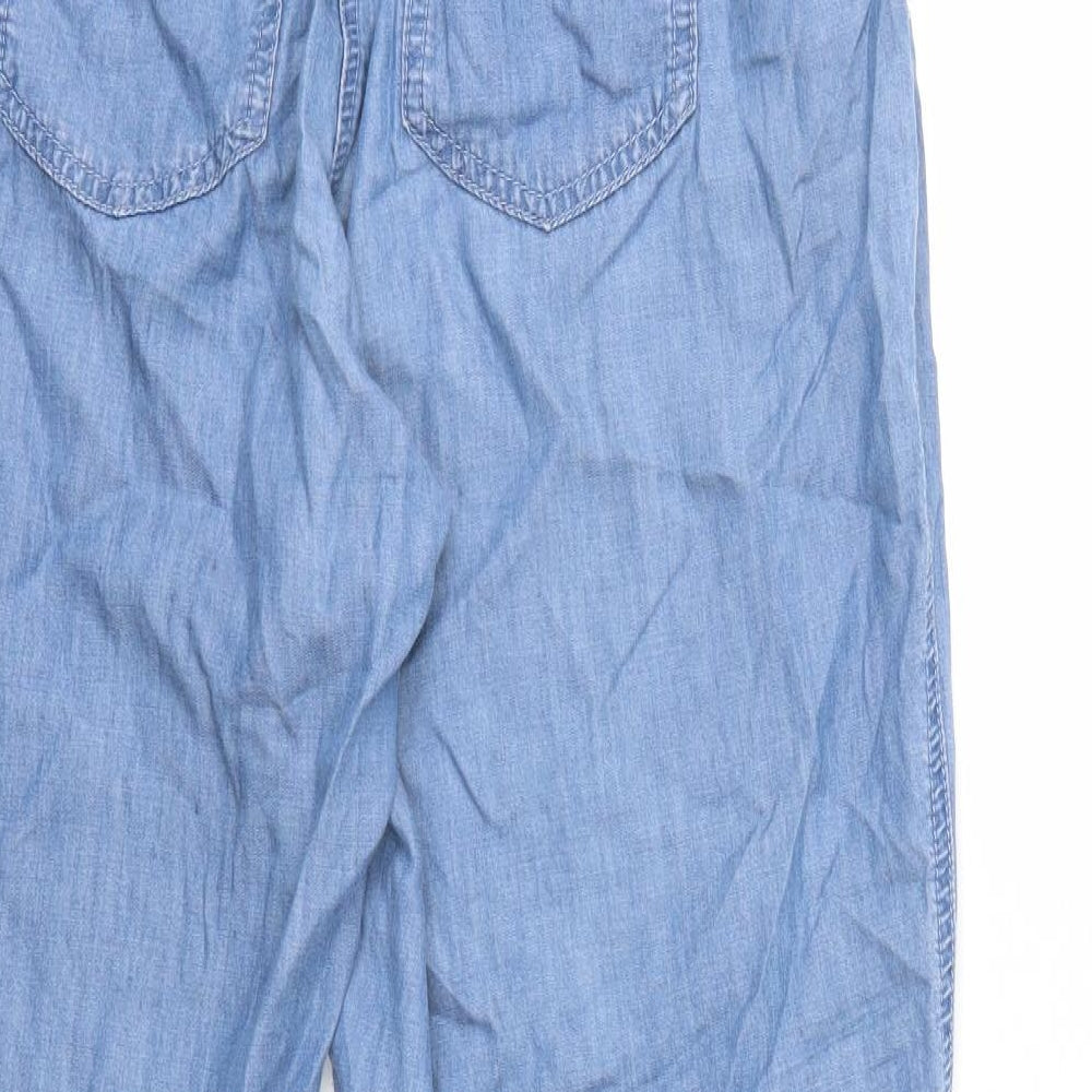 BHS Womens Blue   Trousers  Size 14 L26 in