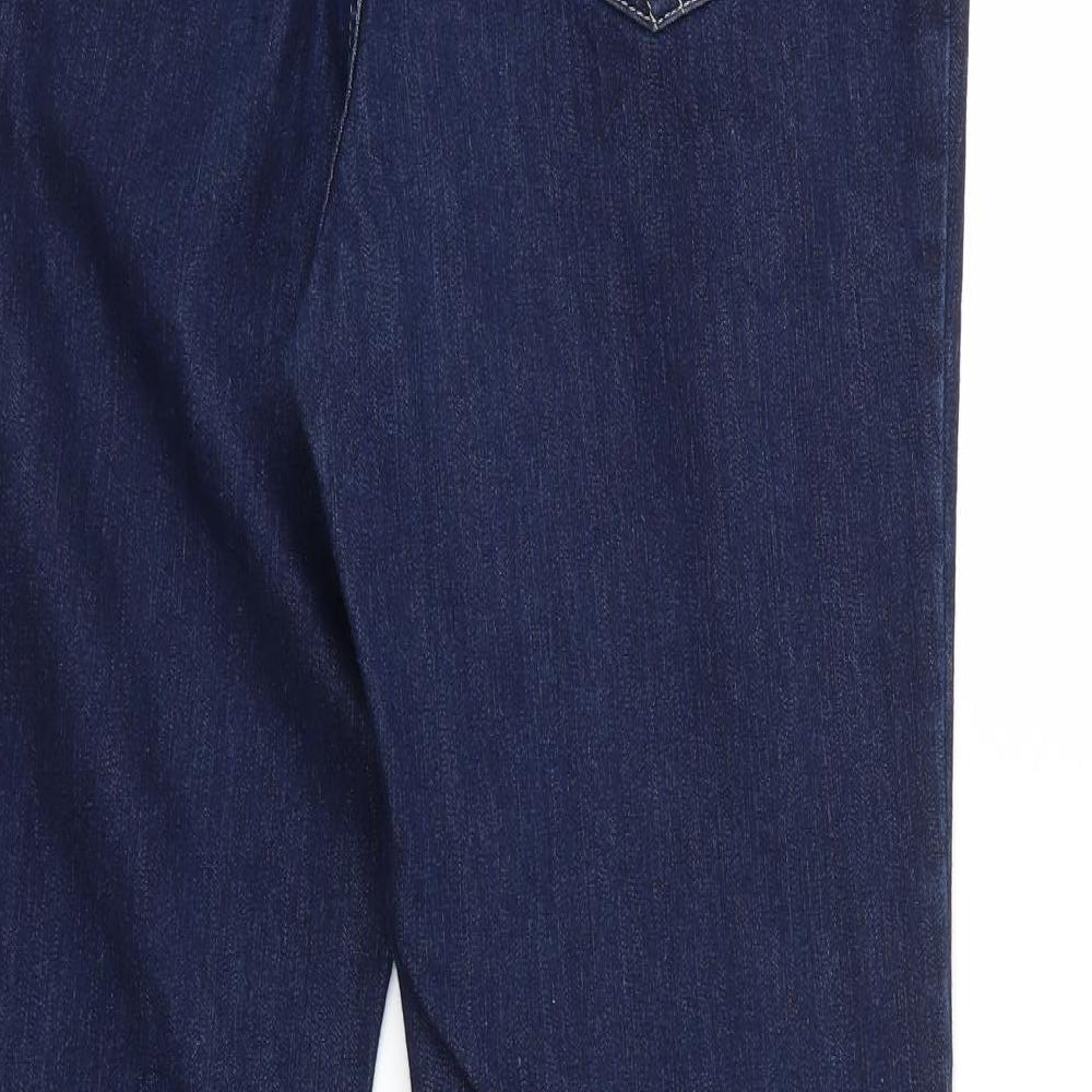 Per Una Womens Blue  Denim Flared Jeans Size 12 L30 in