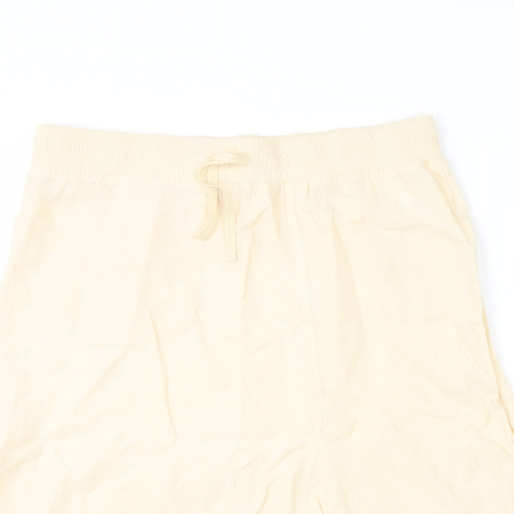 Marks and Spencer Womens Beige   A-Line Skirt Size 16