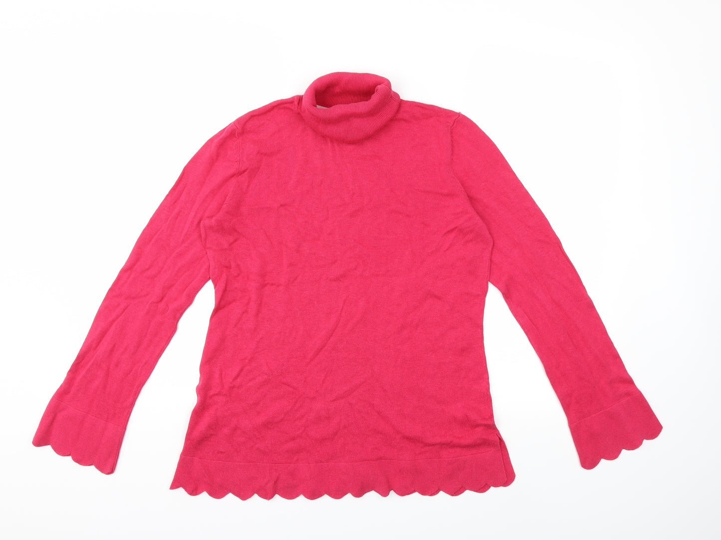 Preworn Womens Pink  Knit Pullover Jumper Size M