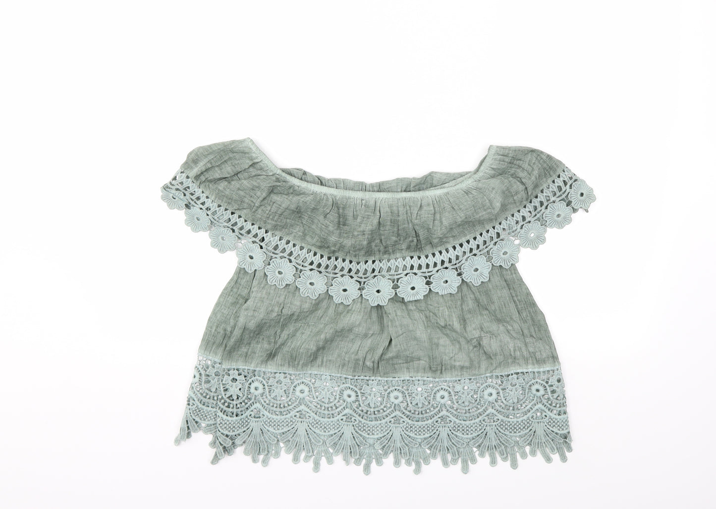 Preworn Womens Green   Basic Blouse Size 6