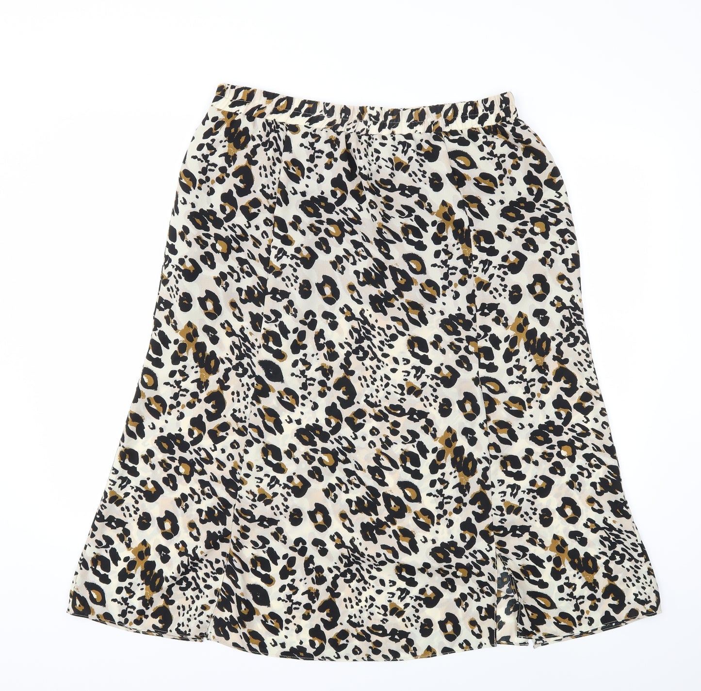 Wallis Womens Beige Animal Print  Maxi Skirt Size 14