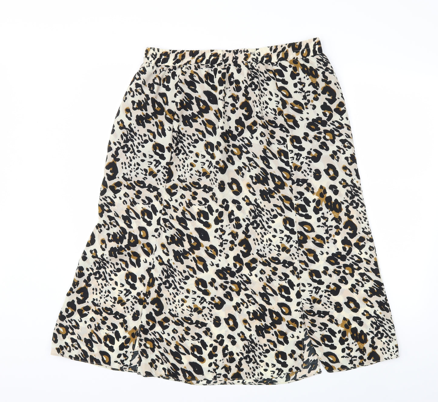 Wallis Womens Beige Animal Print  Maxi Skirt Size 14