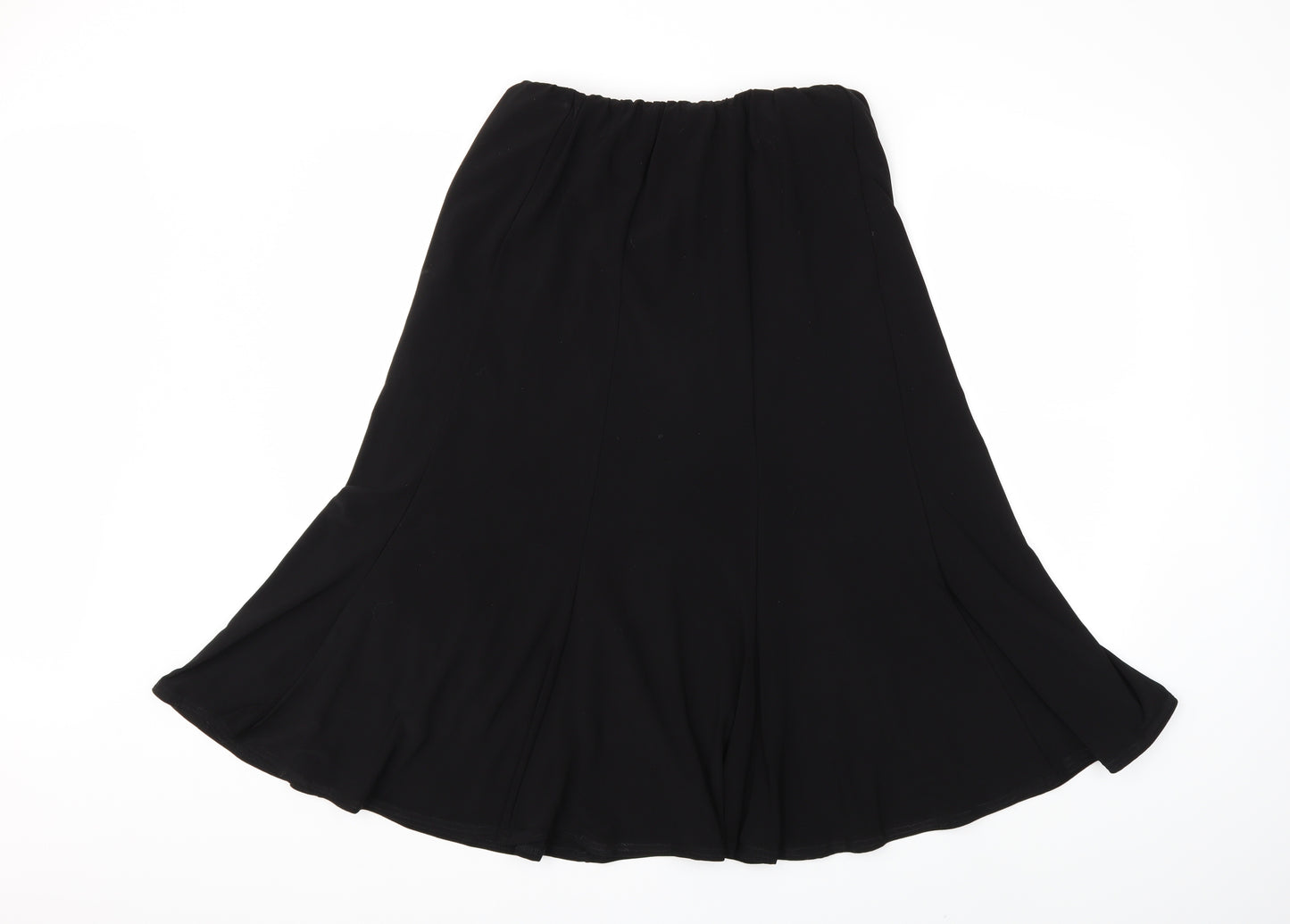 Preworn Womens Black   Pleated Skirt Size 16