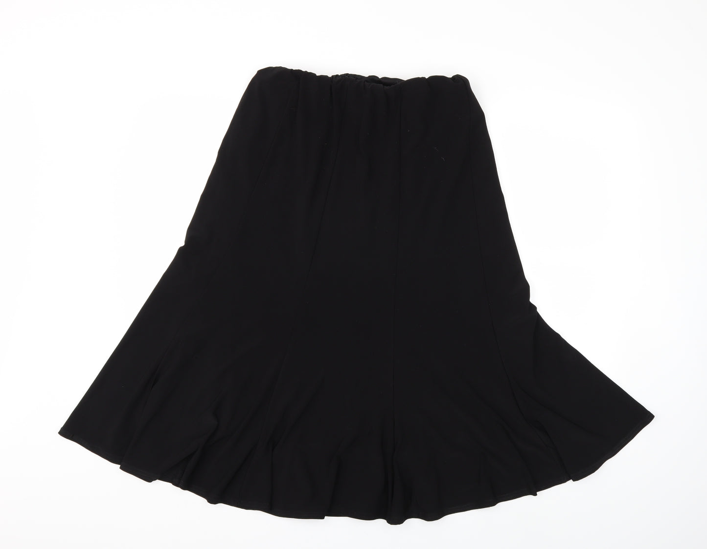 Preworn Womens Black   Pleated Skirt Size 16