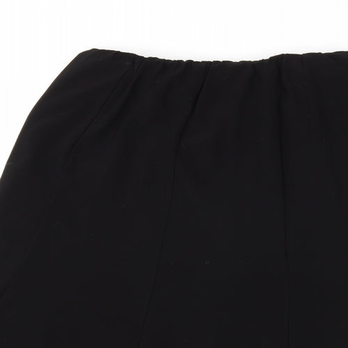 Preworn Womens Black   Pleated Skirt Size 16