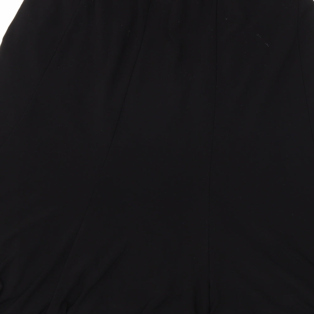 Preworn Womens Black   Pleated Skirt Size 16