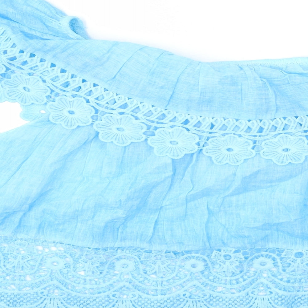 Preworn Womens Blue   Basic Blouse Size M