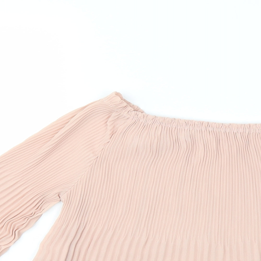 Preworn Womens Pink   Basic Blouse Size M