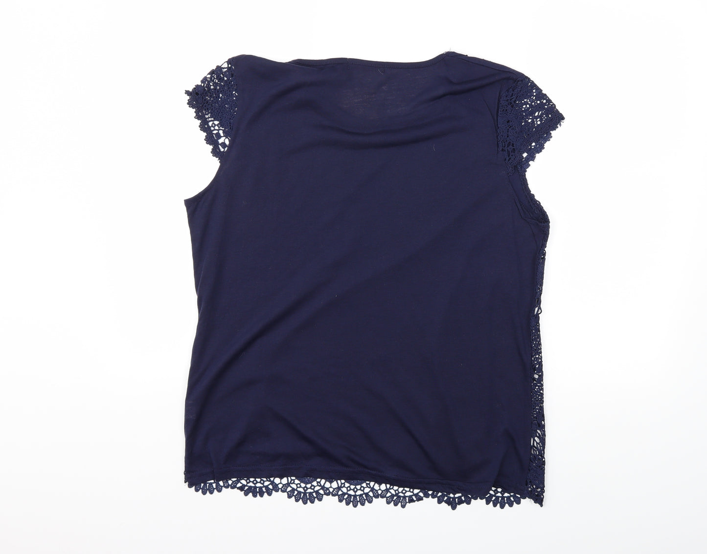 Impressions Womens Blue   Basic T-Shirt Size XL