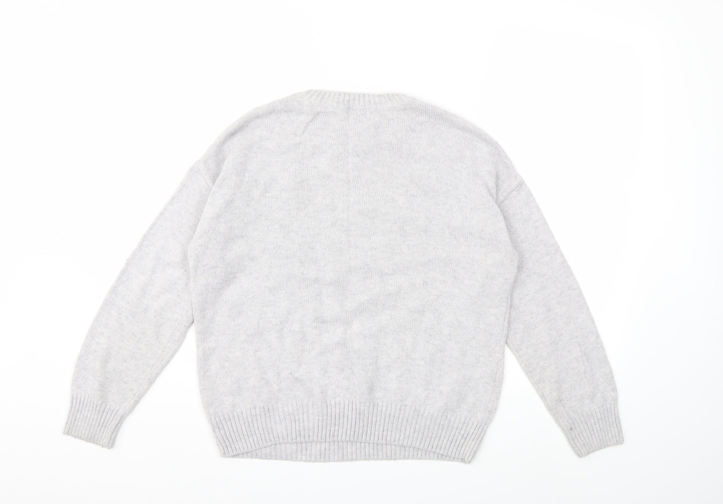 TU Womens Grey  Knit Pullover Jumper Size 14