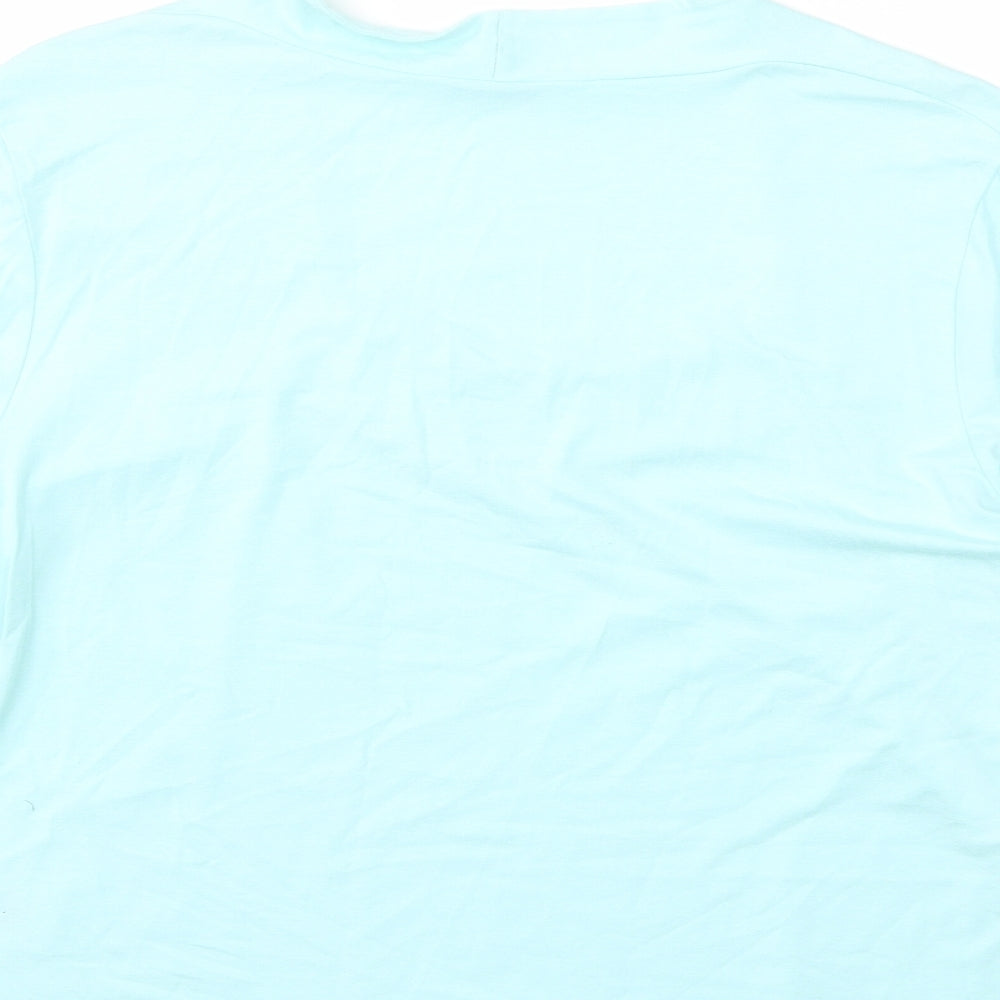 Precis Petite Womens Blue   Basic T-Shirt Size L