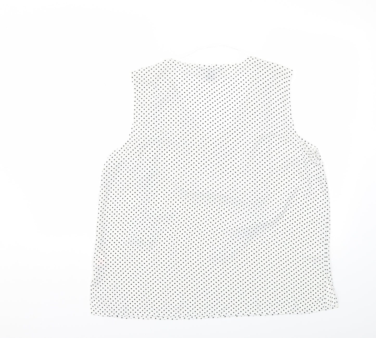 Atmosphere Womens White Polka Dot  Basic Blouse Size 18