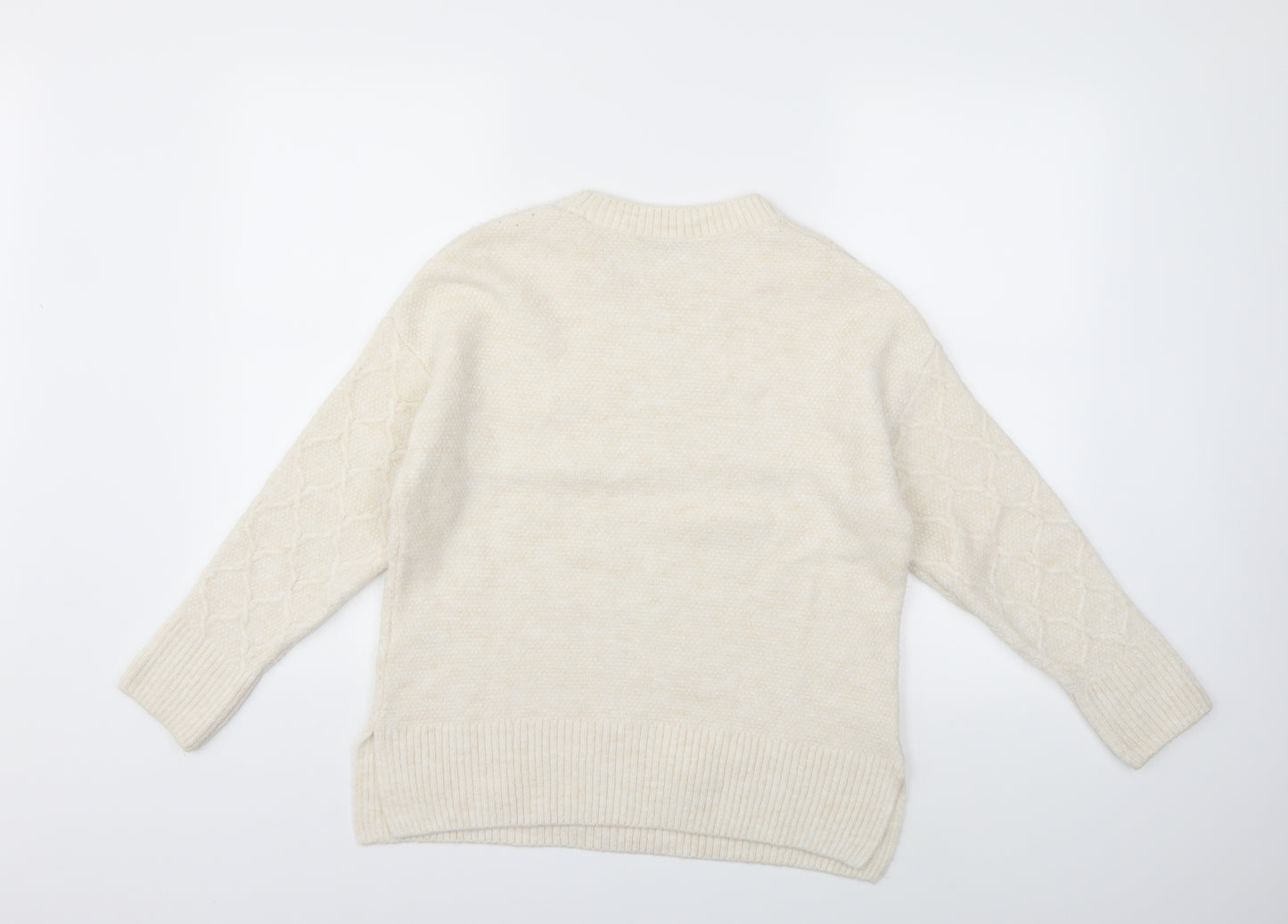 George Womens Beige  Knit Pullover Jumper Size 12