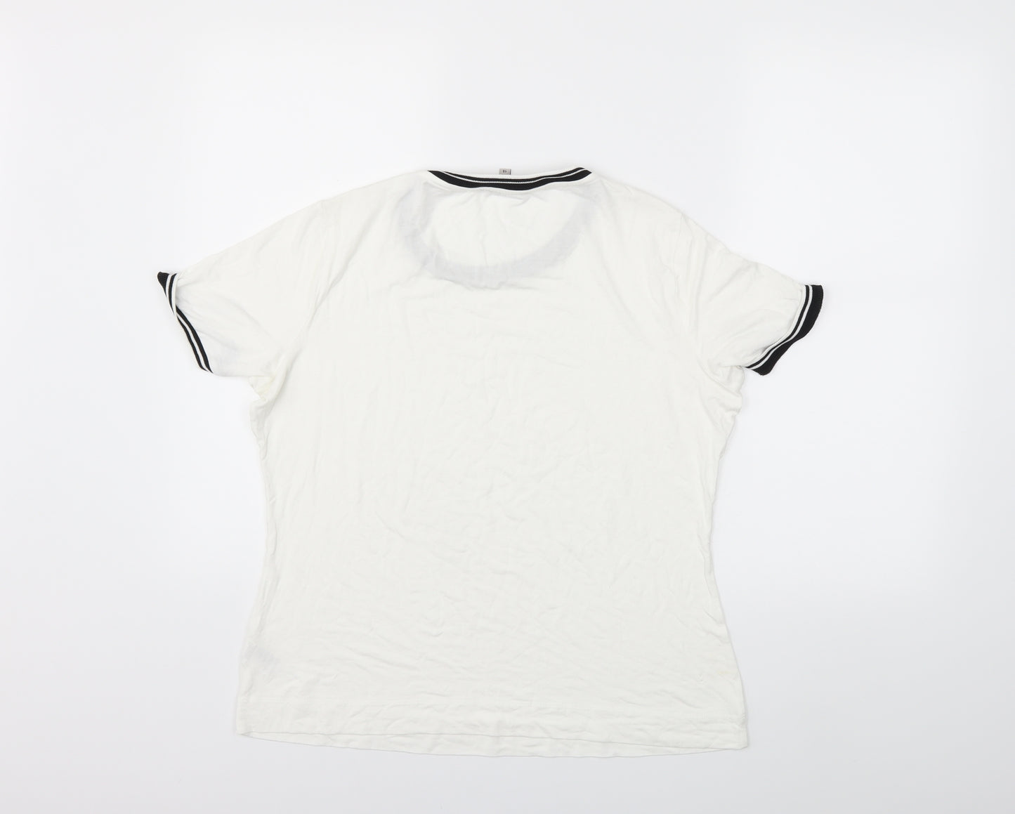 Marks and Spencer Womens White   Basic T-Shirt Size 14