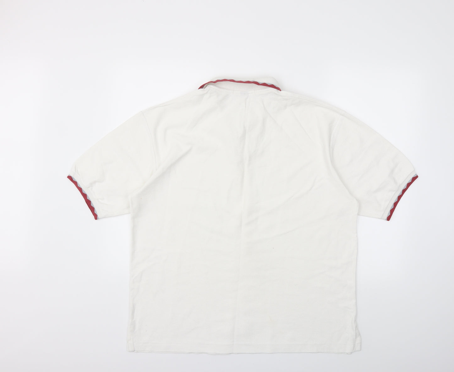 country cottons Mens White    Polo Size L