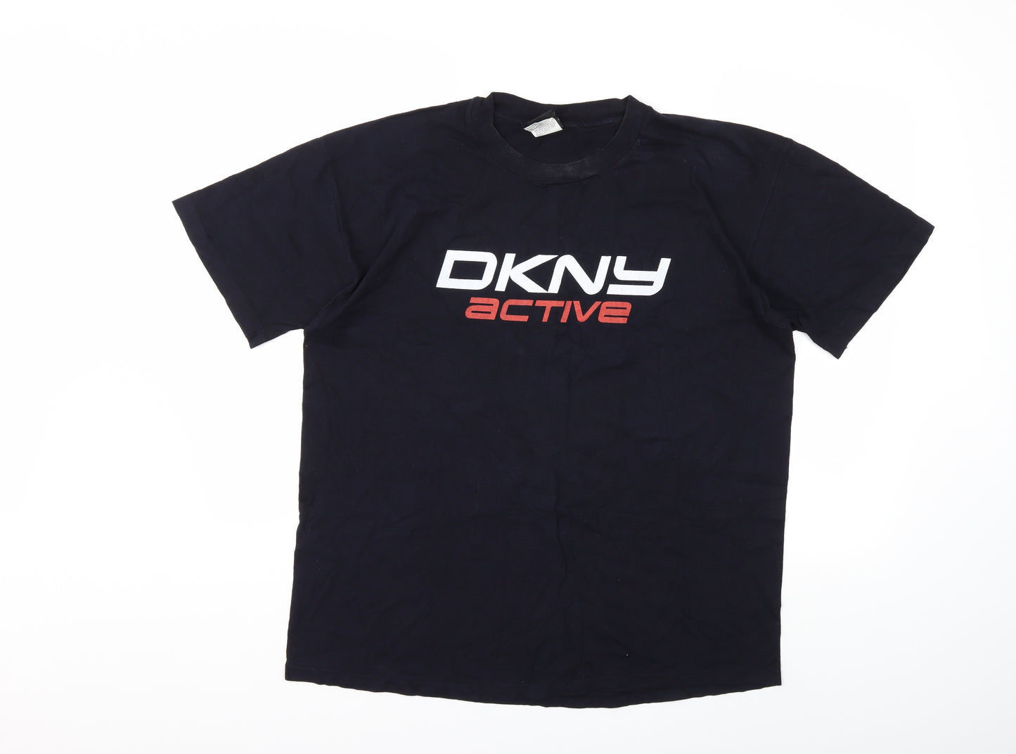 DKNY Mens Blue    T-Shirt One Size